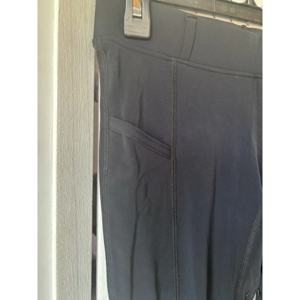 Kerrits Women's M Black Leg & Seat Grip Pull On Riding Equestrian Leggings - Picture 4 of 9